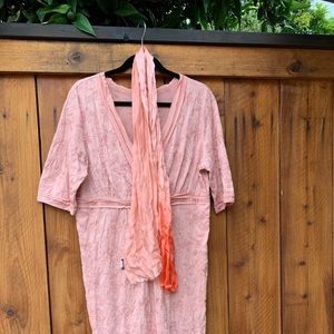 Peach cotton dress from Dillard’s